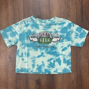 Central Perk Friends Tie Dye Crop Top T-Shirt, Youth Size 8